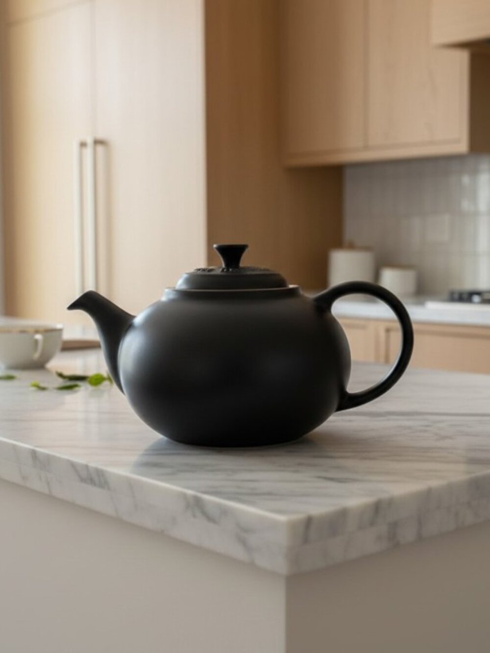 Le Creuset Teapot 1.3L Stoneware Licorice Black Matte NEW